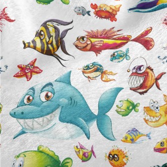 King Shark In The Sea Minky