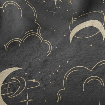 Starry Sky Moon Minky