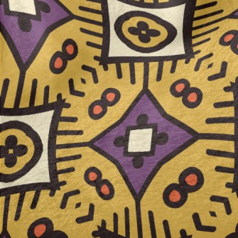 Cartoon Style Geometric Figure Minky