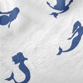 Mermaid Silhouette With Anchor Minky