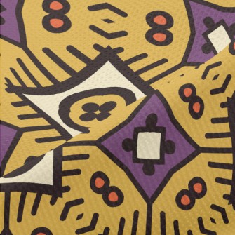 Cartoon Style Geometric Figure Piqué