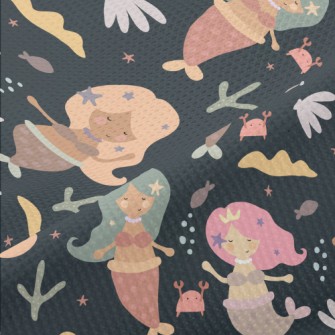 Retro Mermaid Piqué