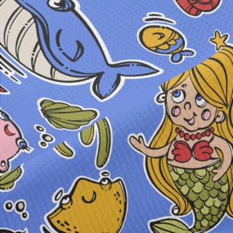 Q Version Mermaid Creature Piqué