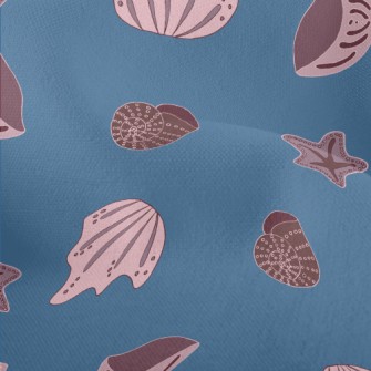 Pink Shell Snails Lightweight Performance Linen