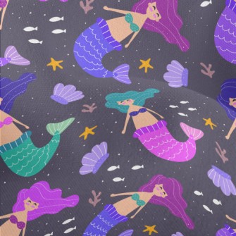Beautiful Mermaid Princess Lightweight Performance Linen