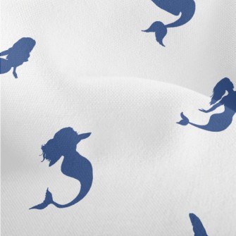 Mermaid Silhouette With Anchor Lightweight Performance Linen