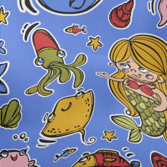 Q Version Mermaid Creature Lightweight Performance Linen