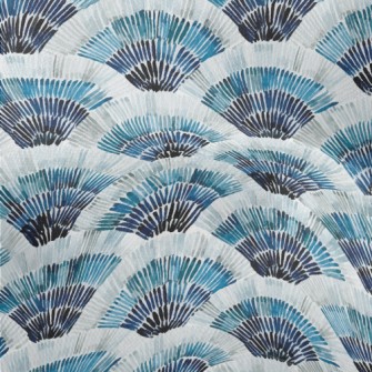 Watercolor Radial Lines Lightweight Performance Linen