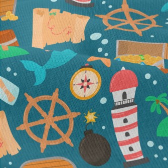 Mermaid Pirate Treasure Modern Jersey