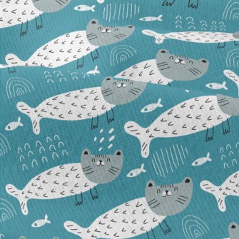 Smiling Mermaid Cat Modern Jersey