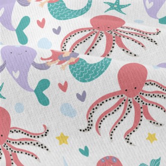 Mermaid Dolphin Octopus Modern Jersey