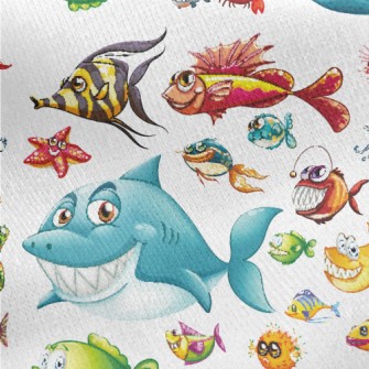 King Shark In The Sea Jersey Backed Fleece