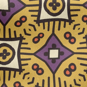 Cartoon Style Geometric Figure Jersey Backed Fleece