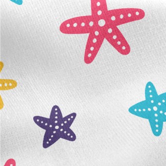 Big And Small Starfish Jersey Backed Fleece