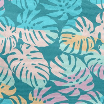 Artistic Contrasting Large Lea Pongee