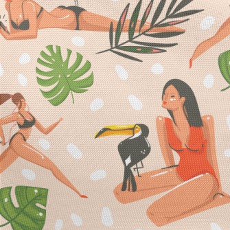 Fitness Swimsuit Girl Pongee