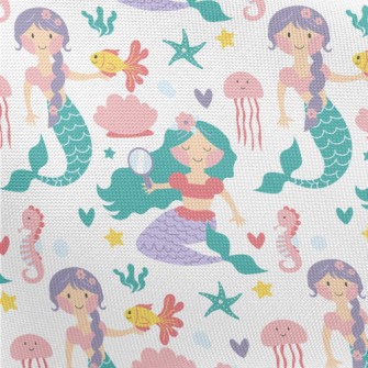 Love Beautiful Mermaid Pongee