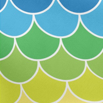 Colorful Rainbow Geometry Pongee