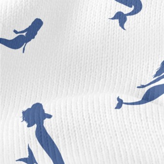 Mermaid Silhouette With Anchor Stretch Jersey