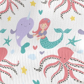 Mermaid Dolphin Octopus Stretch Jersey