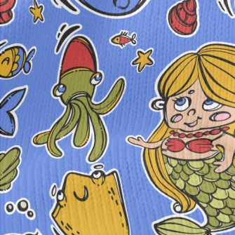 Q Version Mermaid Creature Stretch Jersey