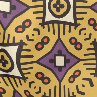 Cartoon Style Geometric Figure Lightweight Cotton Poplin