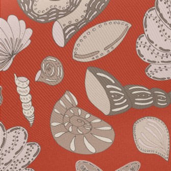 Mysterious Shellfish Fossils F Midweight Cotton Poplin