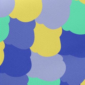 Geometrically Arranged Scales Midweight Cotton Poplin