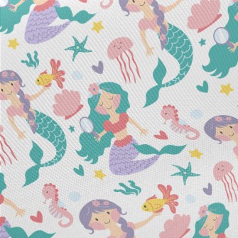 Love Beautiful Mermaid Midweight Cotton Poplin