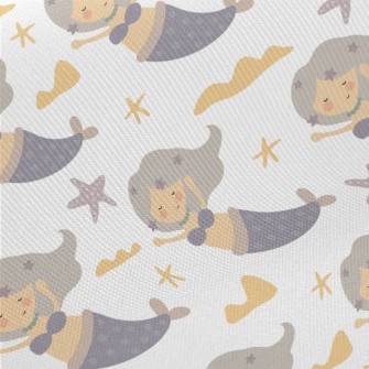 Starfish Dream Mermaid Midweight Cotton Poplin
