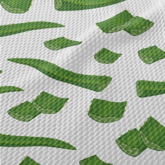 Green Reed Chopped Birdseye Piqué