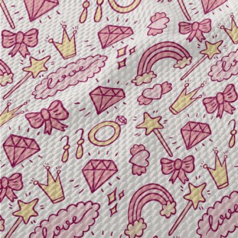 Pink Princess Decoration Birdseye Piqué