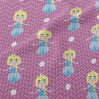 Blonde Blue-eyed Princess Birdseye Piqué