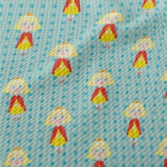 Princess Wearing A Cape Birdseye Piqué