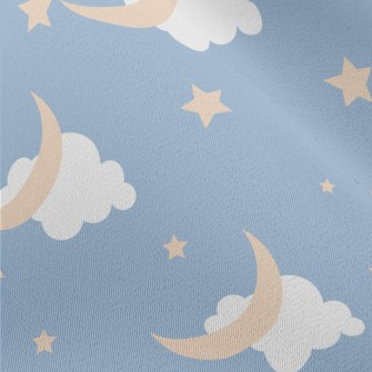 Light Blue Night Sky Chiffon