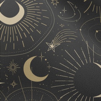 Mysterious Night Sky Pattern Chiffon
