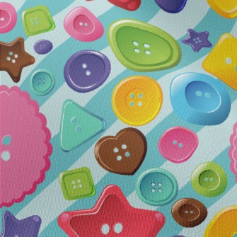 Cute Colorful Buttons Chiffon