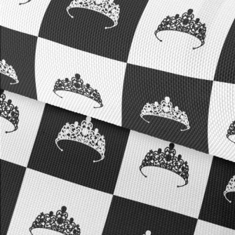 Black And White Plaid Princess Waterproof Oxford