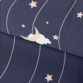 Wavy Night Sky Waterproof Oxford