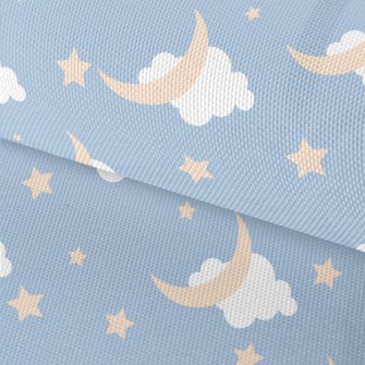 Light Blue Night Sky Waterproof Oxford
