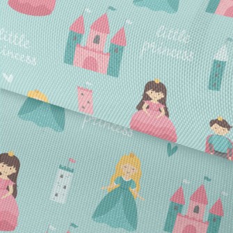 Prince And Princess Castle Waterproof Oxford