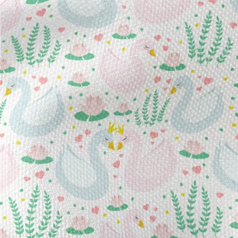 Swan Prince And Princess In Lo Waterproof Canvas