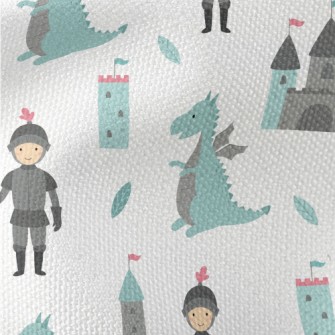 Knight And Dragon Waterproof Canvas