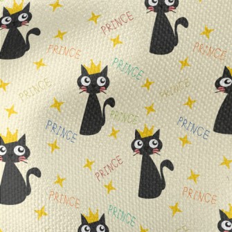 Black Cat Prince Waterproof Canvas