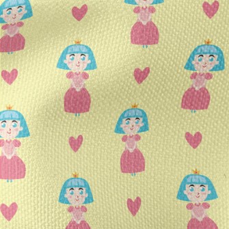 Cute Blue-haired Princess Waterproof Canvas
