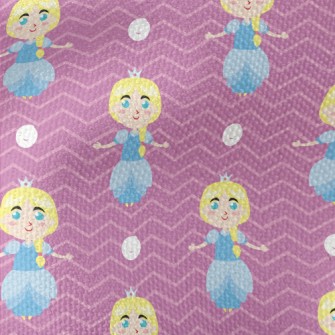 Blonde Blue-eyed Princess Waterproof Canvas