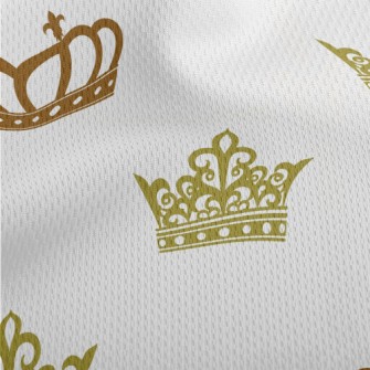 Gorgeous European Crown Athletic Mesh Flat Back