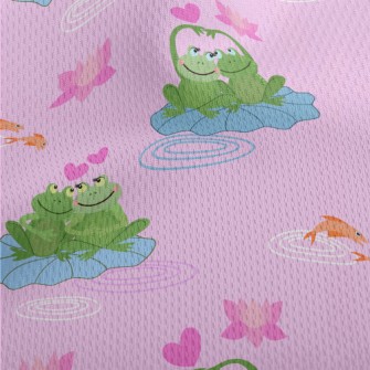 Two Frogs In Love Athletic Mesh Flat Back
