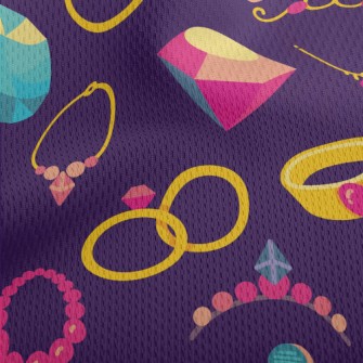 Luxury Jewelry Athletic Mesh Flat Back