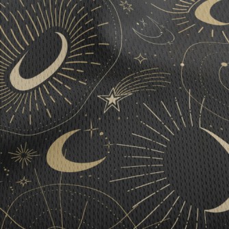 Mysterious Night Sky Pattern Athletic Mesh Flat Back